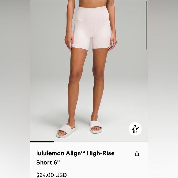 Lululemon Align High-Rise Short 6” - Picture 1 of 4